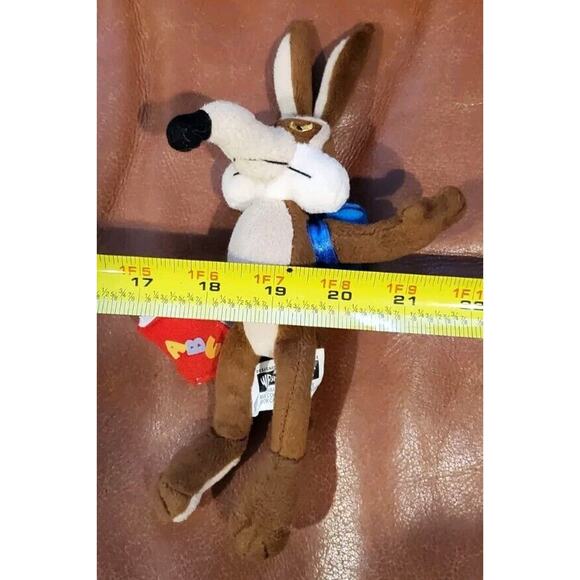 1999 Warner Brothers WB Wiley Wile E Coyote Stuffed Animal Plush Toy Replacement - Picture 6 of 6